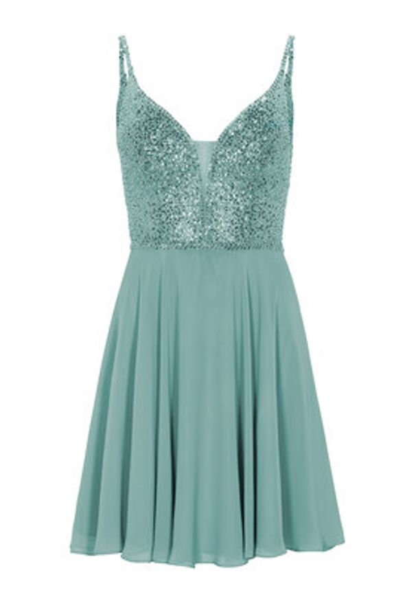 Swing Sukienka koktajlowa 5AE19300 Zielony Regular Fit. Kolor: zielony. Materiał: syntetyk. Styl: wizytowy