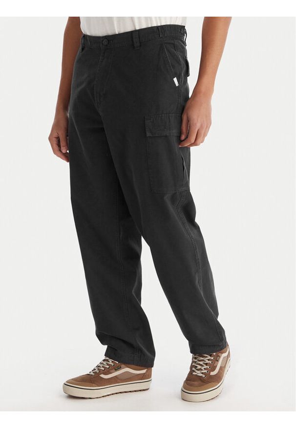 Element Spodnie cargo Relax Cargo ELYNP00203 Czarny Relaxed Fit. Kolor: czarny. Materiał: bawełna