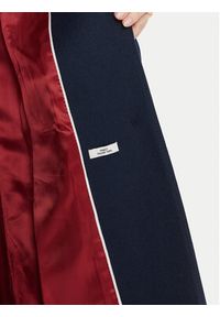 TOMMY HILFIGER - Tommy Hilfiger Płaszcz wełniany WW0WW46547 Granatowy Regular Fit. Kolor: niebieski. Materiał: wełna #4