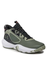 Under Armour Buty do koszykówki Lockdown 6 3025616-300 Khaki. Kolor: brązowy, szary. Materiał: materiał. Sport: koszykówka