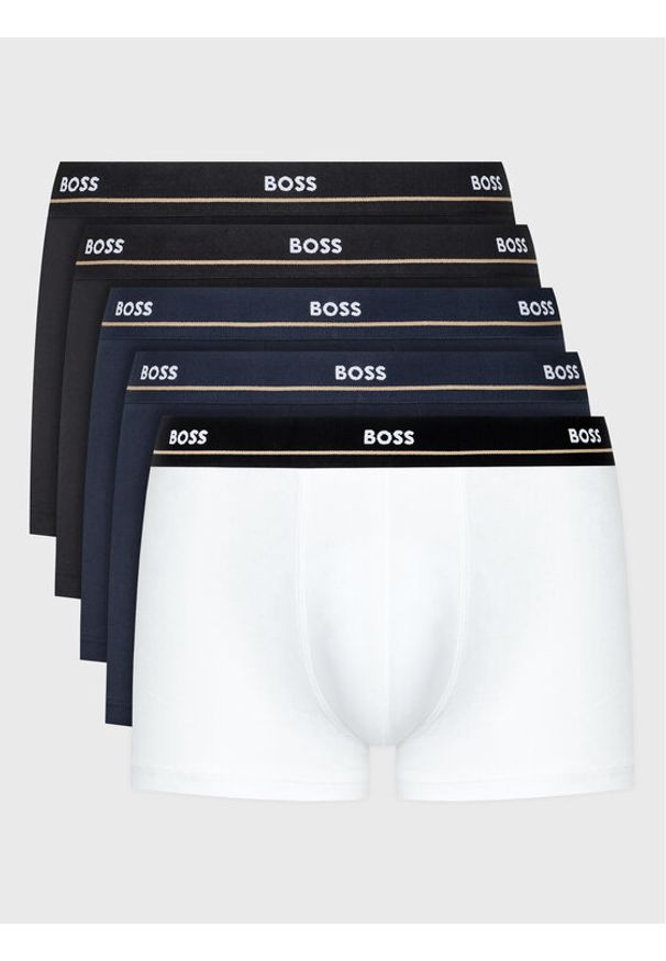 BOSS - Boss Komplet 5 par bokserek Essential 50475275 Kolorowy. Materiał: bawełna. Wzór: kolorowy