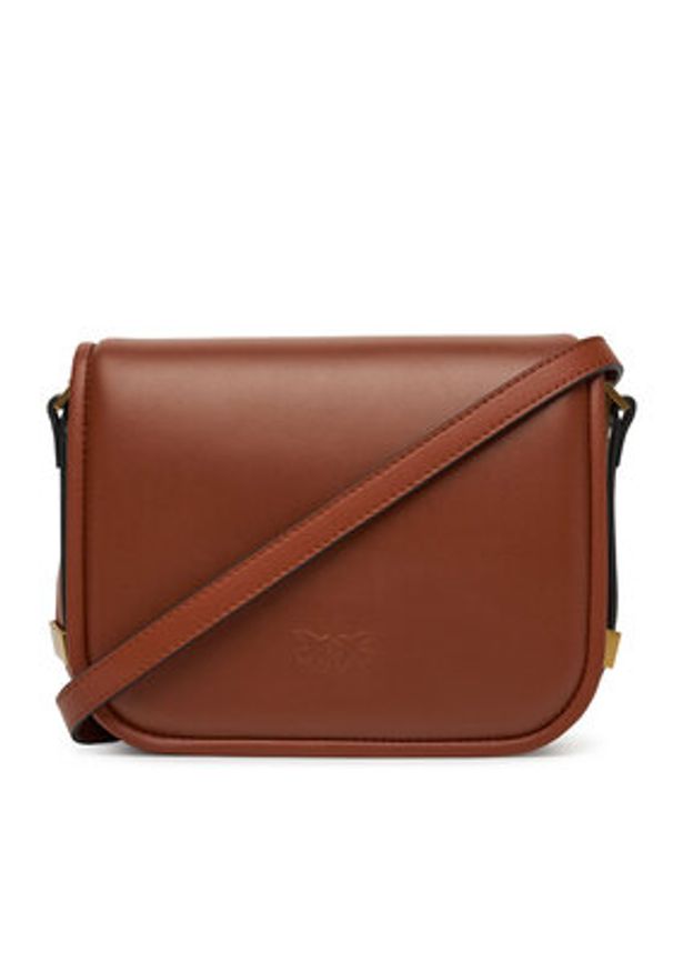 Pinko - PINKO Torba Love Box Bag Fl Mini PE 25 PLTT 104297 A26L Brązowy. Kolor: brązowy. Materiał: skóra. Materiał: skórzane
