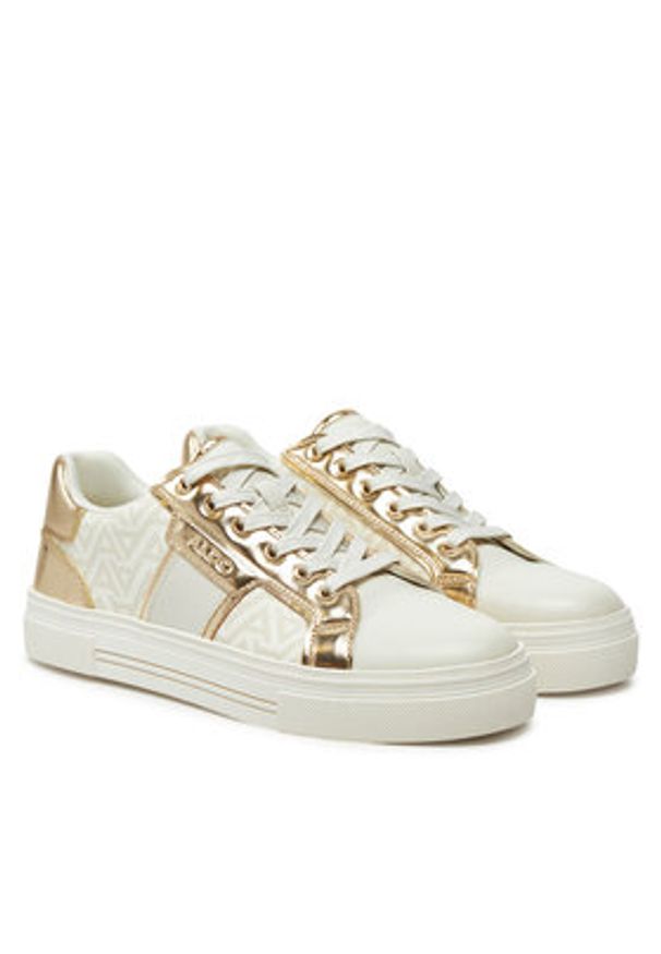 Aldo Sneakersy Onirasean 13840033 Złoty. Kolor: złoty. Materiał: skóra