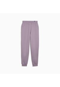 Puma Spodnie Ess+ Embroidery 67000730. Kolor: fioletowy
