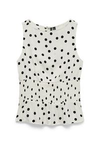 Vero Moda Bluzka Elisa 10347963 Biały Loose Fit. Kolor: biały. Materiał: wiskoza #5