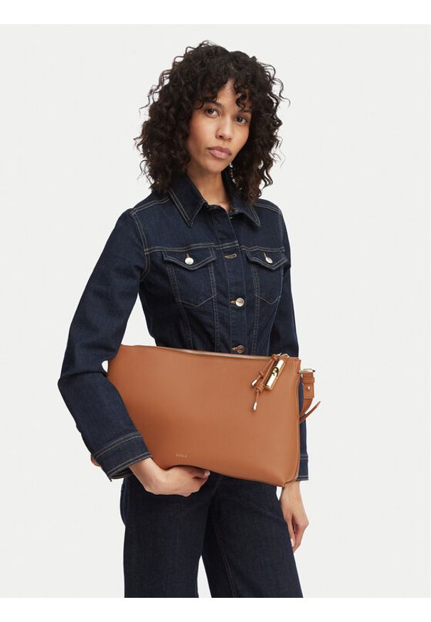 Furla Torebka Debby M WB02006 BX3353 CN RY000 Brązowy. Kolor: brązowy. Materiał: skórzane