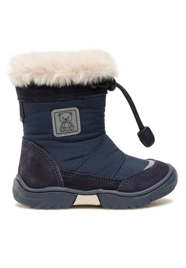 Śniegowce Lasocki Kids. Kolor: niebieski. Materiał: flic