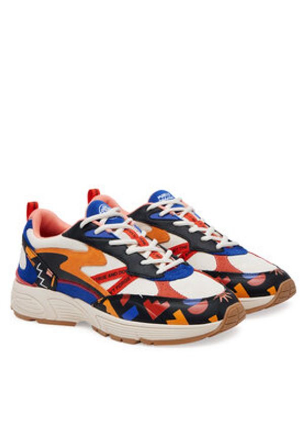 HOFF Sneakersy Oggian 12511605 Kolorowy. Materiał: zamsz, skóra. Wzór: kolorowy