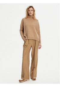Weekend Max Mara Golf Borgia 2425366082 Brązowy Loose Fit. Typ kołnierza: golf. Kolor: brązowy. Materiał: wełna #5