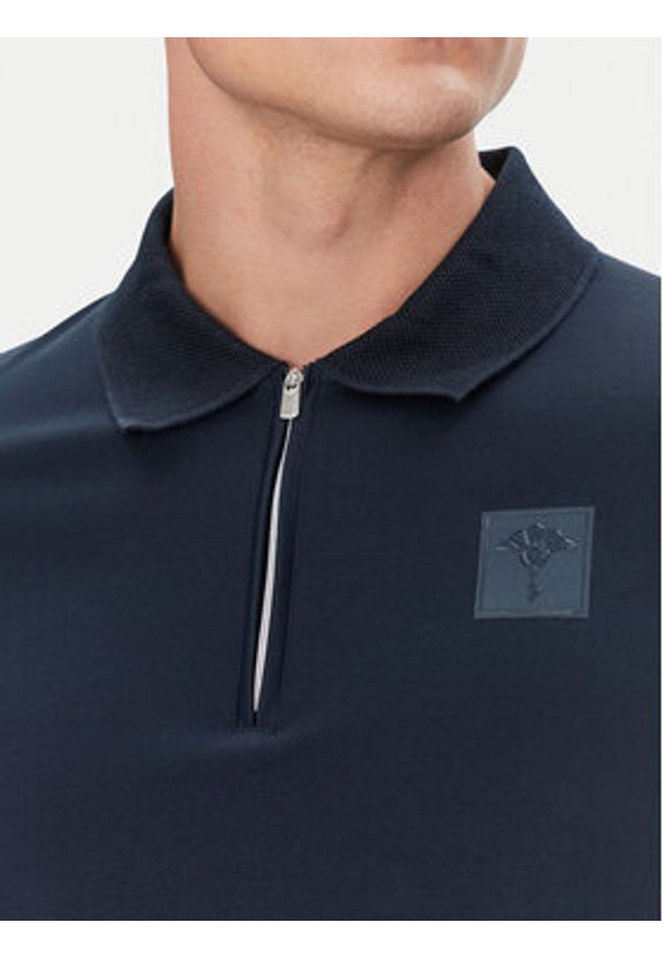 JOOP! Polo 17 JJ-08Brizio 30044699 Granatowy Modern Fit. Typ kołnierza: polo. Kolor: niebieski. Materiał: bawełna