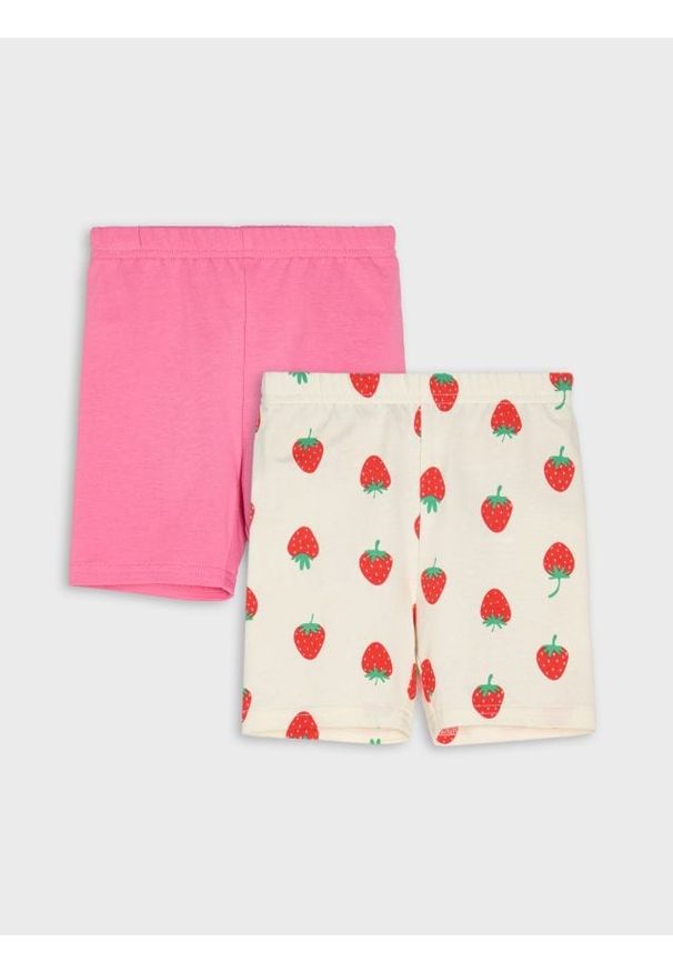 Sinsay - Bawełniane kolarki 2 pack - kremowy. Kolor: kremowy. Materiał: bawełna