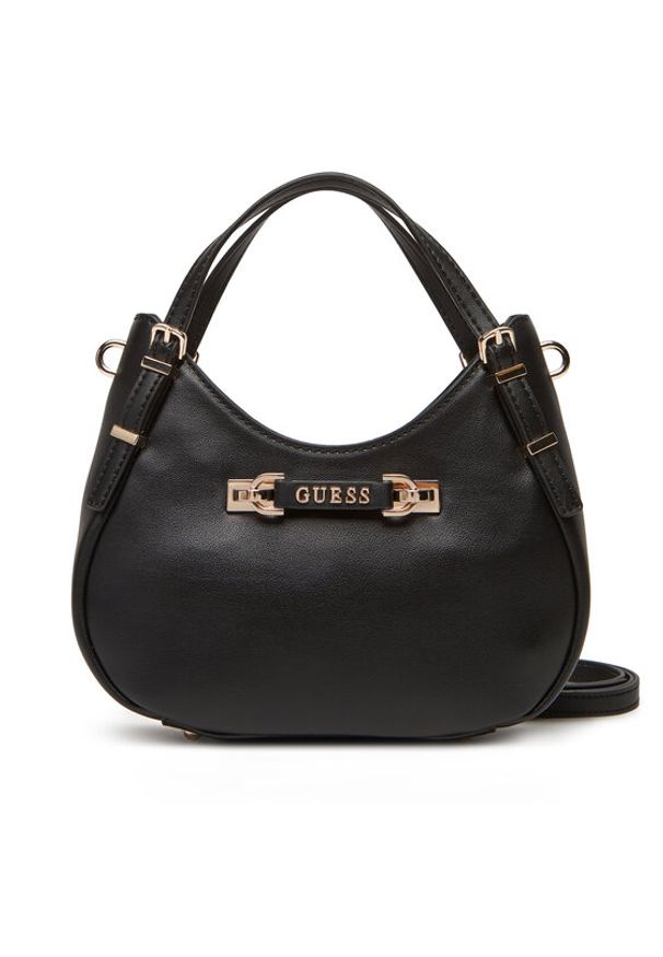 Guess Torebka Lefia HWBG96 44050 Czarny. Kolor: czarny. Materiał: skórzane