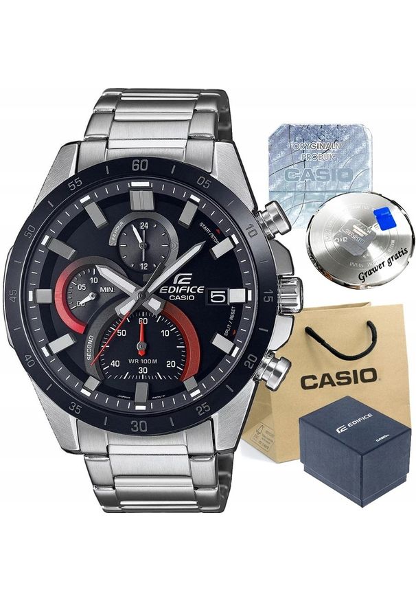 Zegarek Casio Zegarek męski EDIFICE CHRONOGRAPH LAGERO-1A1 z GRAWEREM