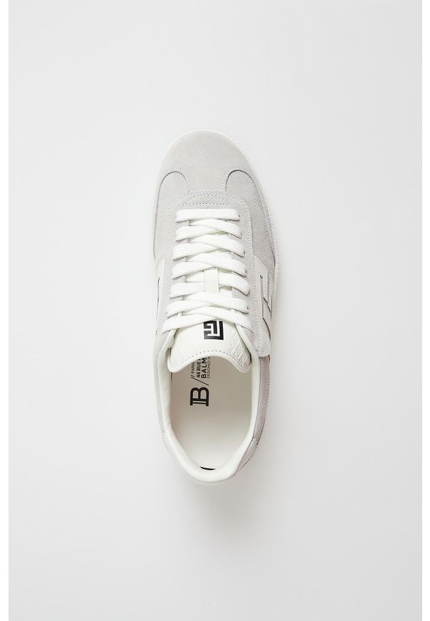 Balmain - Sneakersy męskie skórzane Swan BALMAIN. Materiał: skóra