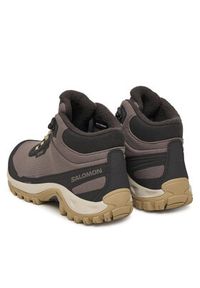 salomon - Salomon Trekkingi Shelter Waterproof L47855200 Brązowy. Kolor: brązowy. Materiał: materiał #6