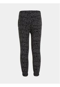 Calvin Klein Jeans Spodnie dresowe Glow In The Dark IB0IB01896 Czarny Regular Fit. Kolor: czarny. Materiał: bawełna