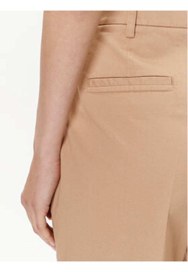 Ted Baker Spodnie materiałowe Maryiah 271688 Beżowy Regular Fit. Kolor: beżowy. Materiał: bawełna