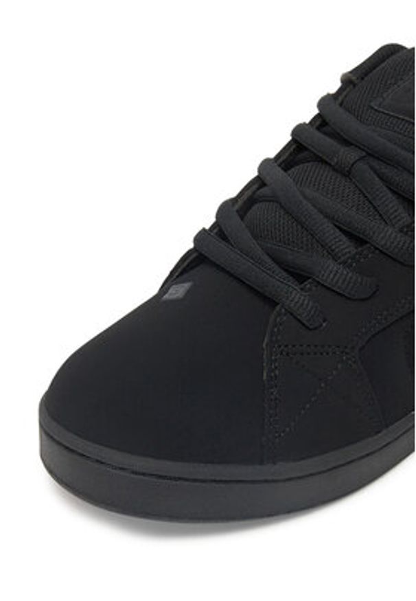 DC Shoes Sneakersy NET 302361-3BK Czarny. Kolor: czarny. Materiał: materiał