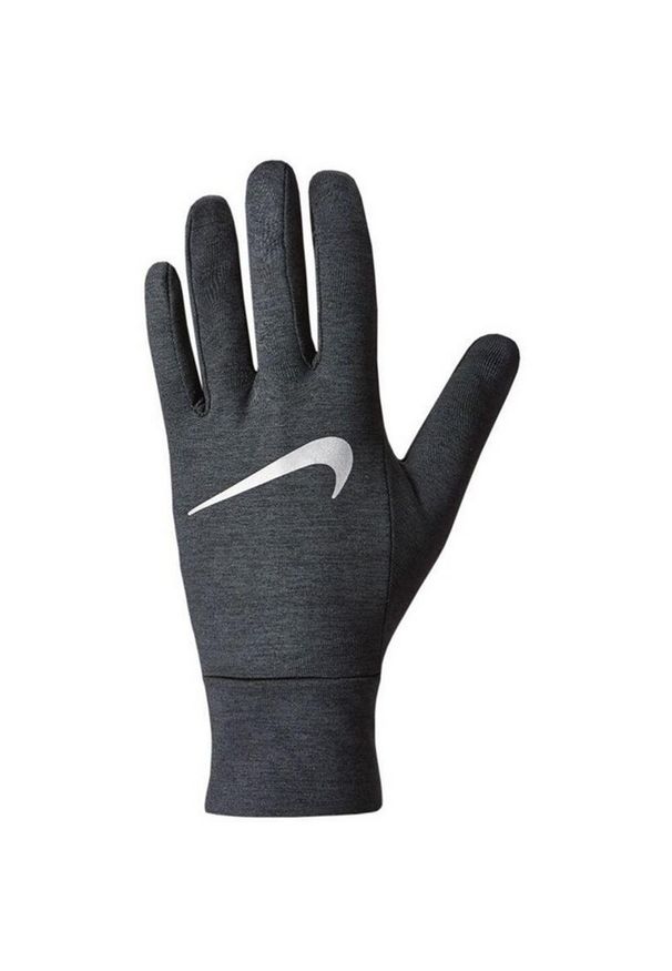 Nike - Rękawiczki Do Biegania Damskie Z Polaru DriFIT. Kolor: szary. Materiał: polar. Sport: turystyka piesza