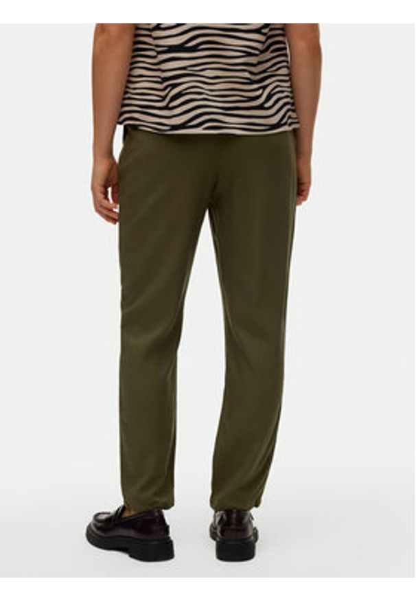 Vero Moda Spodnie materiałowe Jesmilo 10279691 Zielony Regular Fit. Kolor: zielony. Materiał: wiskoza, len