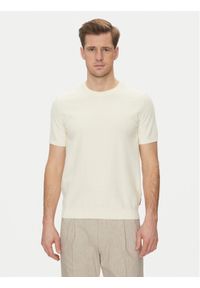 JOOP! Jeans Sweter 15 JJK-14Simoro 30045813 Beżowy Modern Fit. Kolor: beżowy. Materiał: bawełna #1