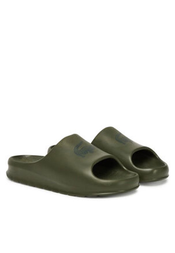 Lacoste Klapki 7-49CMA0024 Khaki. Kolor: brązowy. Materiał: syntetyk