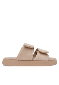 Inuikii Klapki Classic Suede Velcro 70104-128 Beżowy. Kolor: beżowy. Materiał: zamsz, skóra #1
