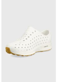 Native tenisówki dziecięce kolor biały. Nosek buta: okrągły. Kolor: biały. Materiał: materiał, guma. Wzór: motyw zwierzęcy #4