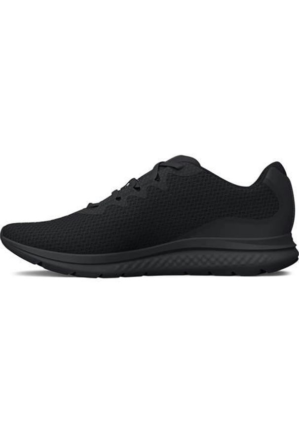 Buty treningowe męskie Under Armour Charged Impulse 3. Zapięcie: sznurówki. Kolor: czarny. Materiał: guma, syntetyk, tkanina, materiał. Szerokość cholewki: normalna