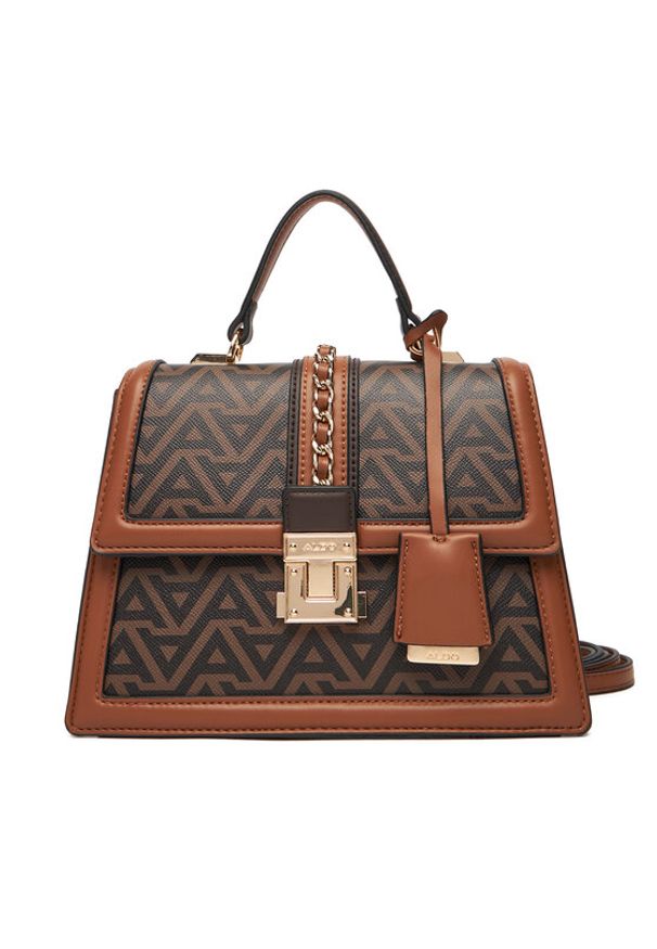 Aldo Torebka Martissa 14143751 Brązowy. Kolor: brązowy. Materiał: skórzane