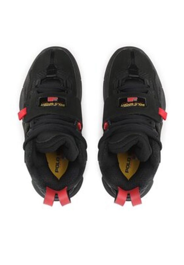 Polo Ralph Lauren Sneakersy PS100 809846180001 Czarny. Kolor: czarny. Materiał: skóra, nubuk