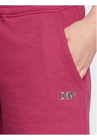 DKNY Sport Szorty sportowe DP2S5012 Różowy Regular Fit. Kolor: różowy. Materiał: bawełna