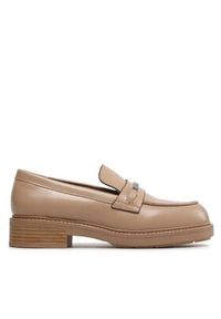 Calvin Klein Loafersy Rubber Sole Loafer W/Hw HW0HW01791 Beżowy. Kolor: beżowy. Materiał: skóra #6
