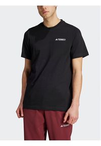 Adidas - adidas T-Shirt IB4872 Czarny Regular Fit. Kolor: czarny. Materiał: bawełna #9