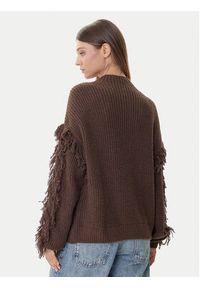only - ONLY Sweter Molly 15363467 Brązowy Regular Fit. Kolor: brązowy. Materiał: syntetyk #3