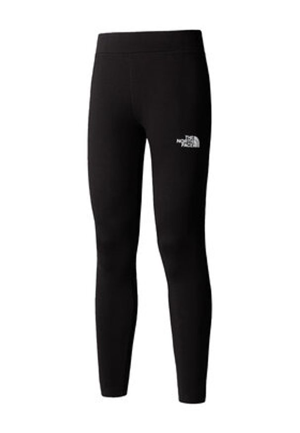 The North Face Legginsy Simple Dome NF0A8C1X Czarny Slim Fit. Kolor: czarny. Materiał: bawełna