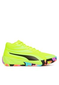 Puma Buty halowe Court Pro Marble 311394 02 Żółty. Kolor: żółty. Materiał: materiał