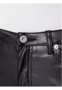 Hugo - HUGO Spodnie z imitacji skóry Hableu-1 50542417 Czarny Slim Fit. Kolor: czarny. Materiał: skóra #2