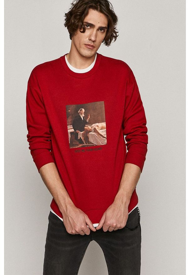 medicine - Medicine - Bluza Valentines. Okazja: na co dzień. Kolor: czerwony. Wzór: nadruk. Styl: casual