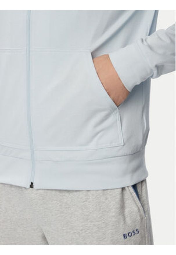 BOSS Bluza Mix&Match 50515307 Niebieski jasny Regular Fit. Kolor: niebieski. Materiał: bawełna