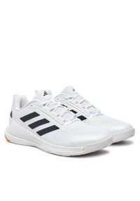 Adidas - adidas Buty halowe Novaflight 2 ID3667 Biały. Kolor: biały. Materiał: mesh, materiał