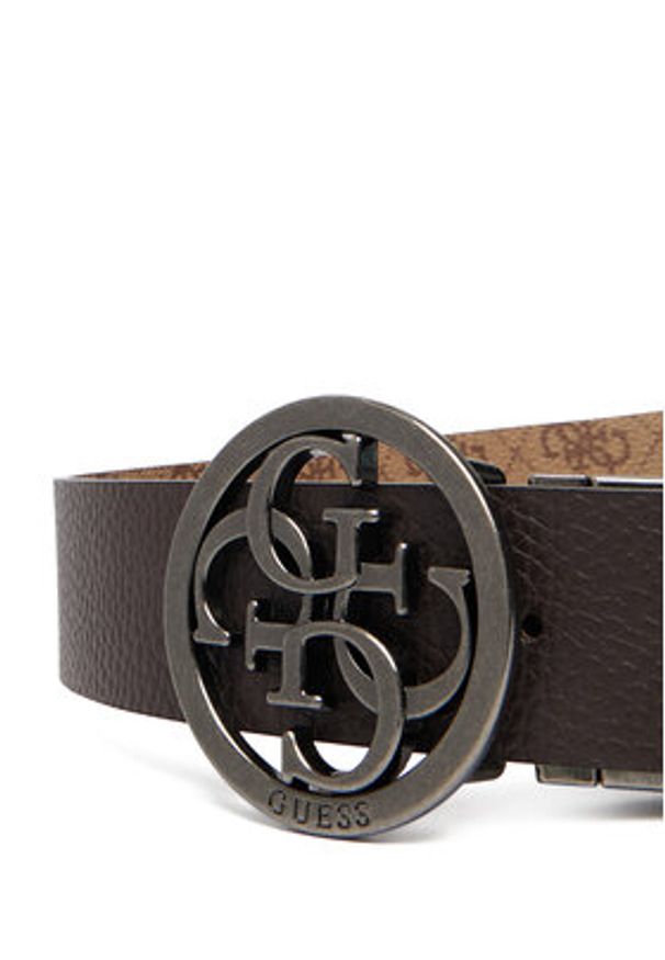 Guess Pasek BM7885 P6235 Brązowy. Kolor: brązowy. Materiał: skóra