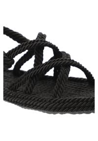 Czarne Sandały Venezia Modne Buty Na Lato. Okazja: na plażę. Kolor: czarny. Materiał: materiał, skóra. Sezon: lato. Styl: boho, klasyczny, elegancki