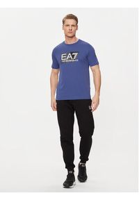 EA7 Emporio Armani T-Shirt 3DPT81 PJM9Z 1557 Niebieski Regular Fit. Kolor: niebieski. Materiał: bawełna