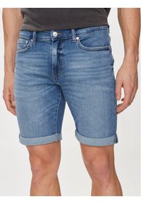 Only & Sons Szorty jeansowe Ply 22028772 Niebieski Slim Fit. Kolor: niebieski. Materiał: bawełna