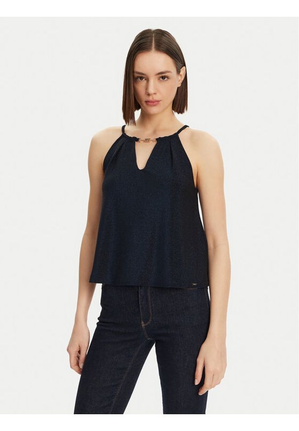 Gaudi Top 511FD44002 Czarny Regular Fit. Kolor: czarny. Materiał: syntetyk