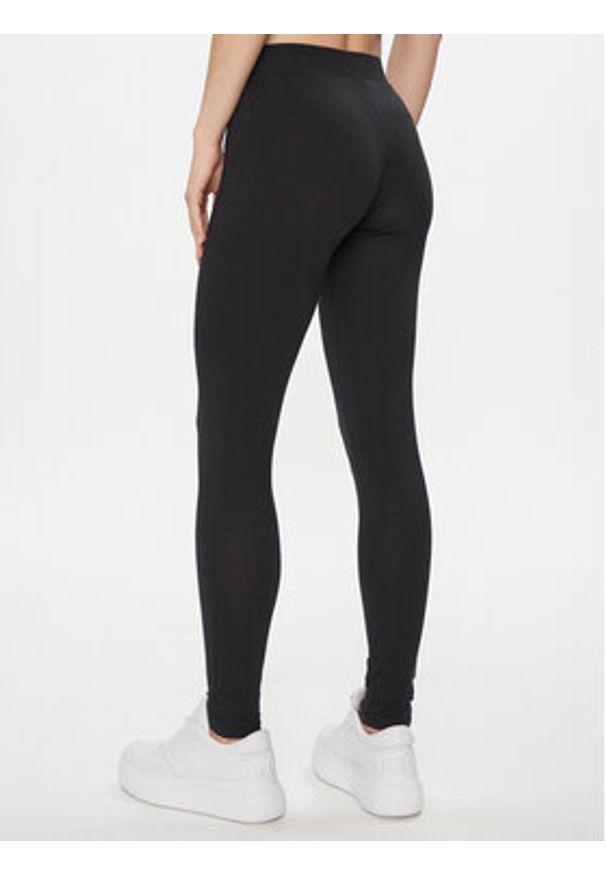 Kappa Legginsy Zapri 303MJB0 Czarny Slim Fit. Kolor: czarny. Materiał: bawełna