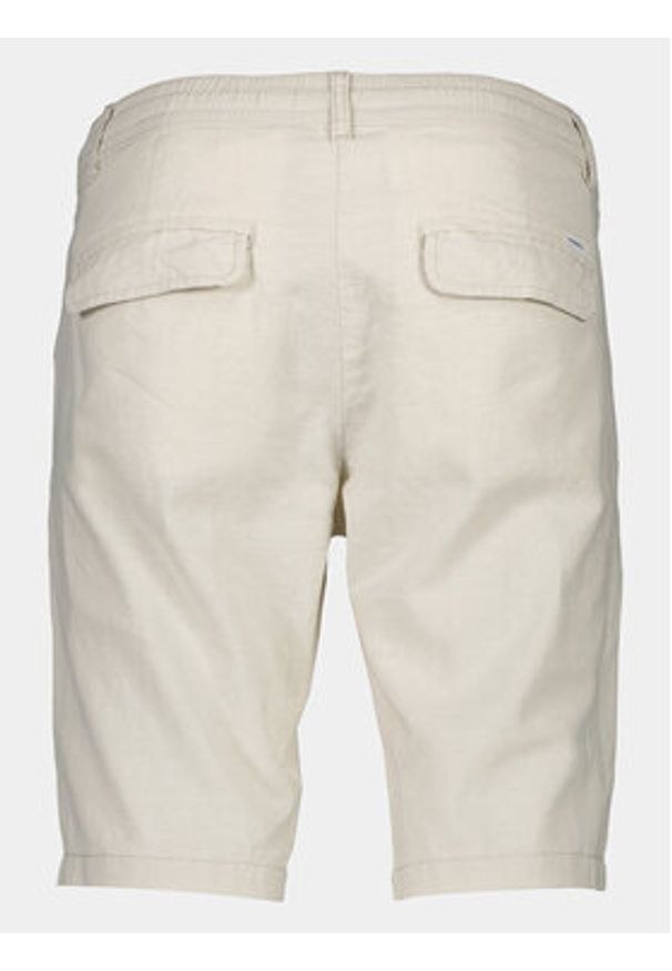 Lindbergh Szorty materiałowe 30-508003 Beżowy Relaxed Fit. Kolor: beżowy. Materiał: bawełna