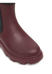 TOMMY HILFIGER - Tommy Hilfiger Kalosze Flag Ankle Warm Lining FW0FW08974 Bordowy. Kolor: czerwony. Materiał: kauczuk #5