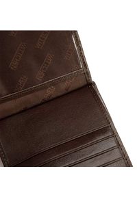 Wittchen - Męski portfel skórzany z rozkładanym panelem. Kolor: brązowy, wielokolorowy, złoty. Materiał: skóra #6
